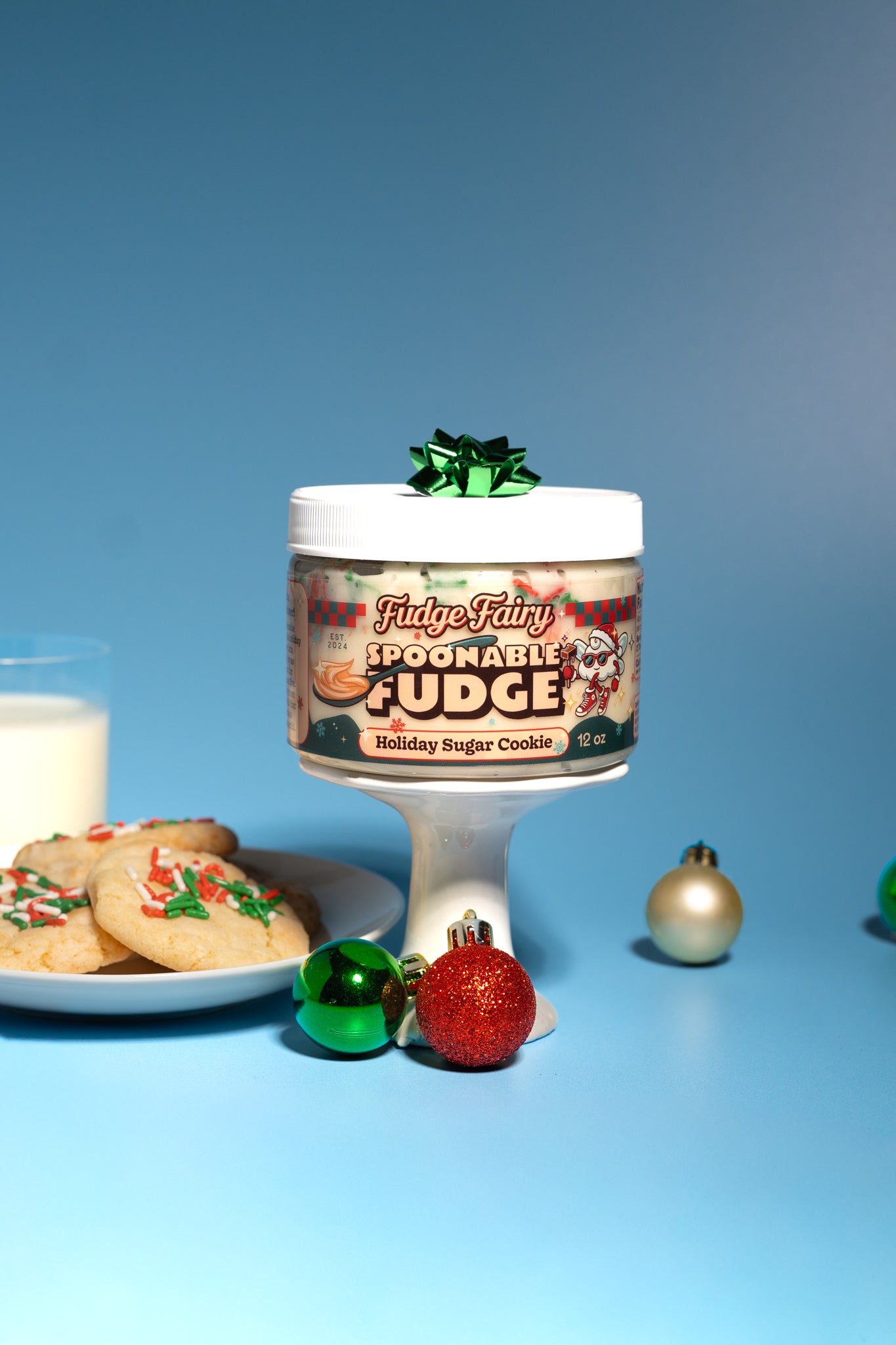 Holiday Sugar Cookie Fudge